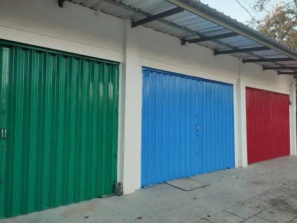 Folding doors installed in new buildings.
