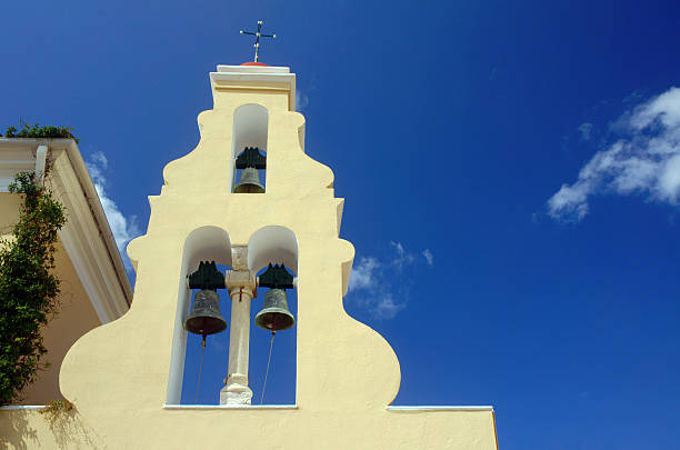 istock church tower in Corfu island 155693265
