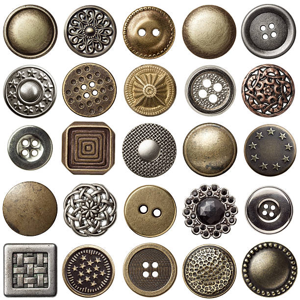 Vintage buttons stock photo