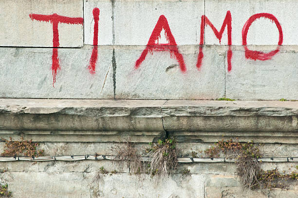 istock Ti Amo, I Love You - Message On A Wall 155699814