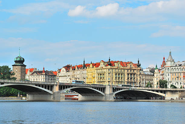 istock Beautiful quay in Prague 155700011