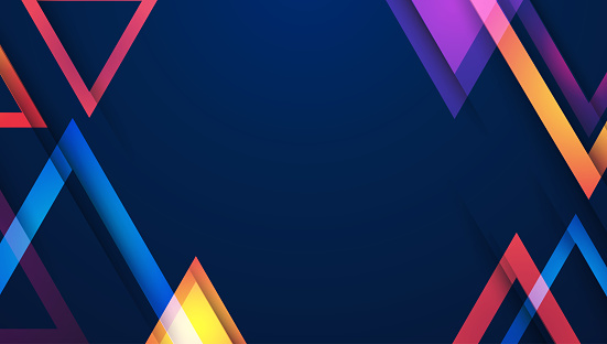 Modern colorful geometric, abstract background triangle shapes with futuristic overlay effect graphic design vector illustration