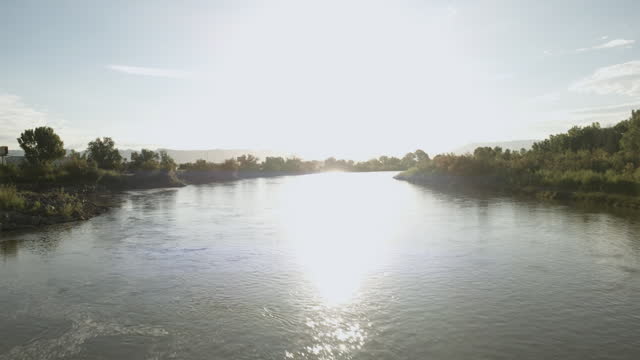 Sunrise Over Water on The Colorado River in Arid Western USA Video Series
