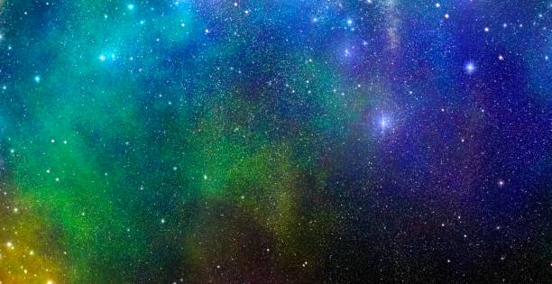 istock Colorful starry sky background illustration with beautiful mix of colors 1557052518