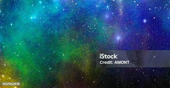 istock Colorful starry sky background illustration with beautiful mix of colors 1557052518