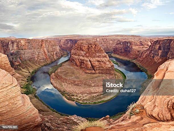 Horseshoe Bend At Sunset Stock Photo - Download Image Now - Arizona, Canyon, Cliff