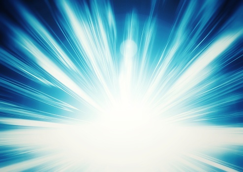 Glittering abstract blue light background