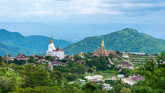 The place is dedicated to Tibetan Buddhism and its non profit organization. De means Bliss, Chen means Great, Choe means Dharma, Khor means Abode.