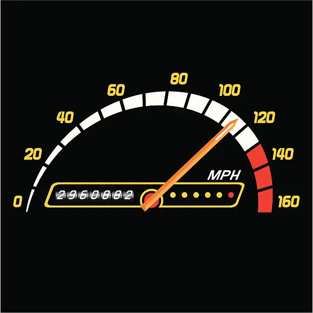 Vector illustration of Sport Speedometer