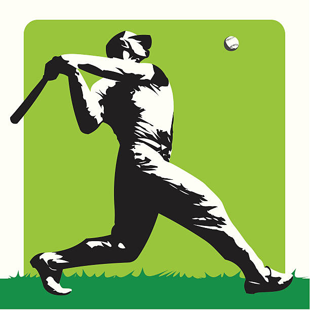 ilustrações de stock, clip art, desenhos animados e ícones de basebol-estilizadas massa crua - color image batting illustration technique adult