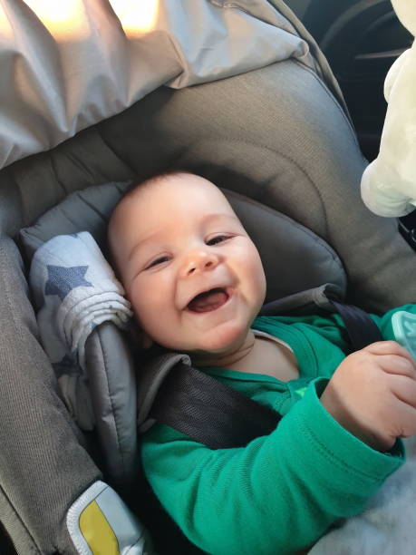 istock Baby boy in baby stroller 1557213401