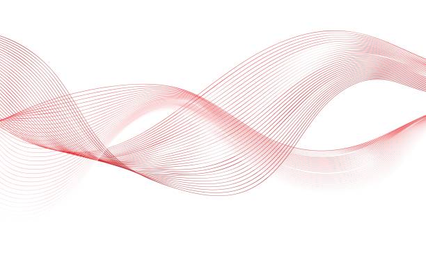 Free Stock Photo of Red and White Abstract Background With Wavy Lines ...