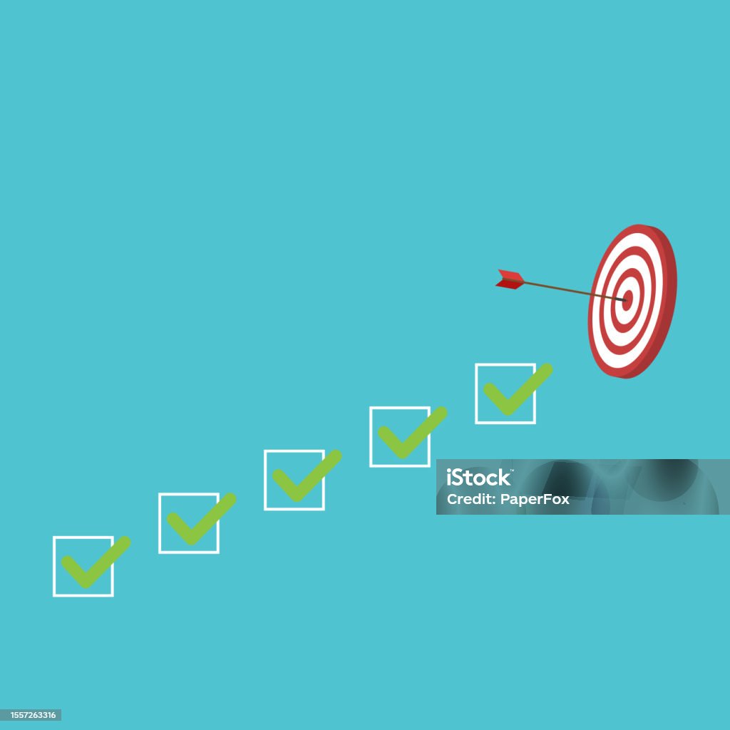 Successfully Finished Tasks And Goal Stock Illustration - Download ...