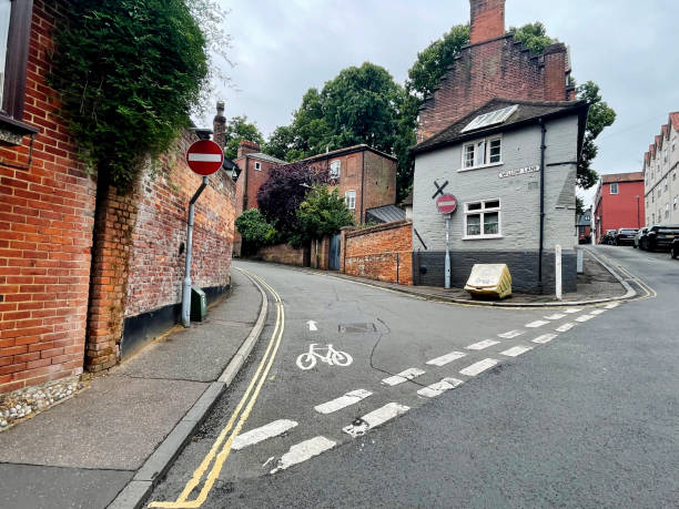 istock Old street in Norwich 1557266598