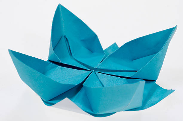 istock Origami Paper Folding Lotus 155727785
