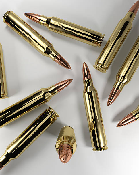 Rifle Bullets stock photo