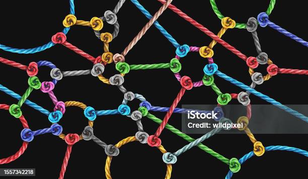 Connected Networks Stock Photo - Download Image Now - Strength, Necktie, Merging