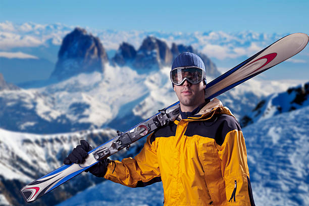 istock skier looking at the mountains 155735388
