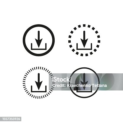 istock Download icon. Vector illustration. stock image. 1557355926
