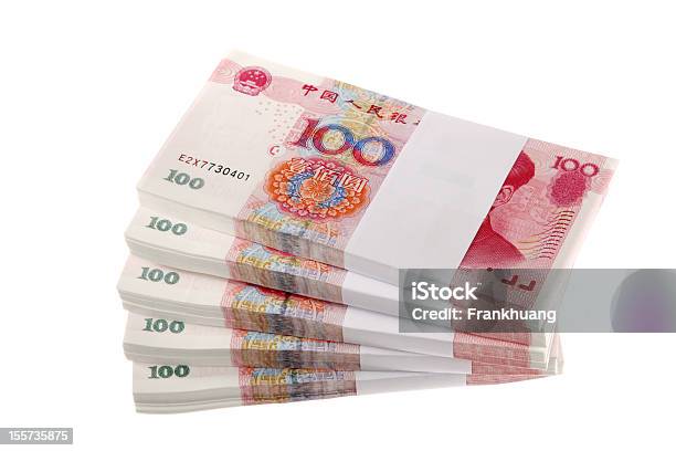 Pile Di Renminbi - Fotografie stock e altre immagini di Abbondanza - Abbondanza, Banconota, Banconota di yuan cinese