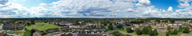istock Panoramic Aerial View of Luton City 1557384089