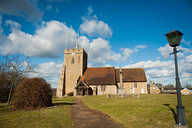 iglesia de inglaterra - letchworth garden city fotografías e imágenes de stock