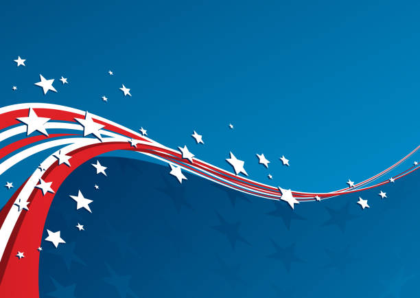 Vector illustration american patriotic background