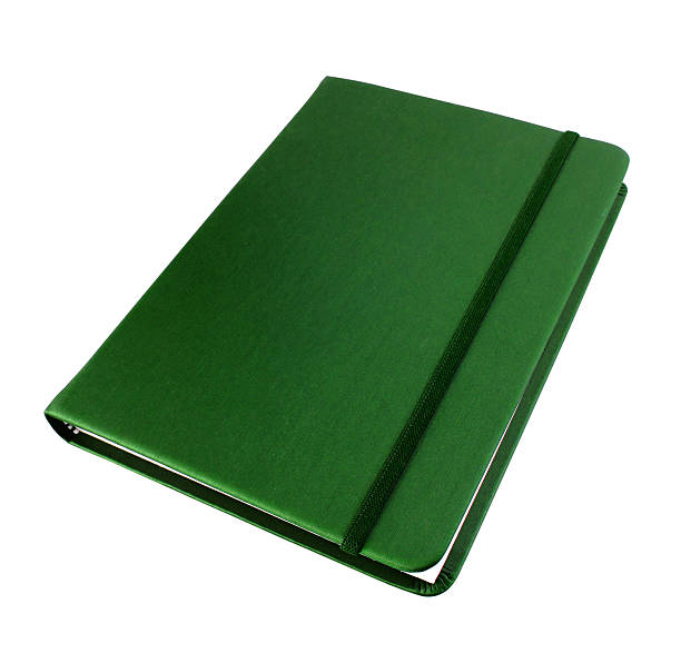 istock silk green cover notebook isolated 155742278