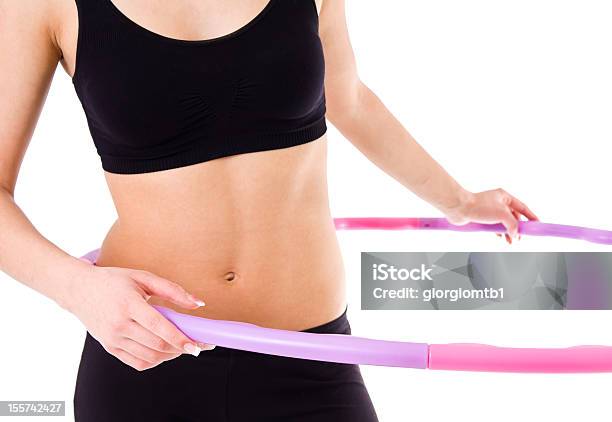 Woman Holding Hula Hoop Stock Photo - Download Image Now - Activity, Adult, Beauty