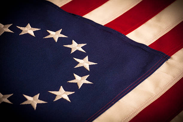 istock Betsy Ross - 13 star American Flag 155742557