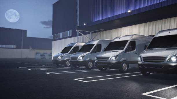 istock Van Waiting Area In The Distribution Warehouse 1557440405