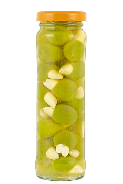 istock Preserved olives in jar 155744905