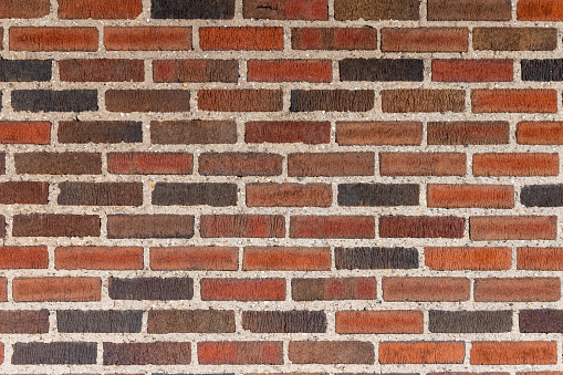 Grunge red brick wall background