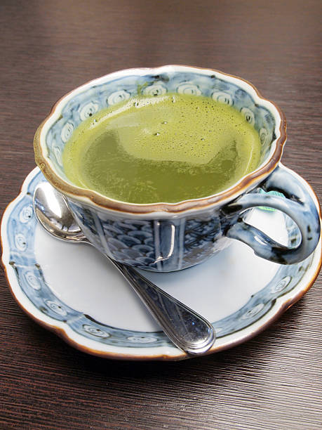 istock Japanese dark green tea 155745814