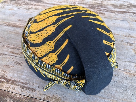 blangkon Indonesian traditional Javanese head hat