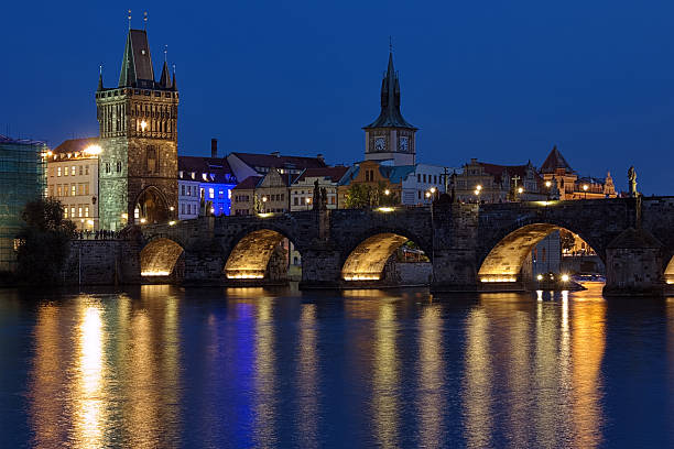 istock Charles Bridge in Prague at evening 155746297