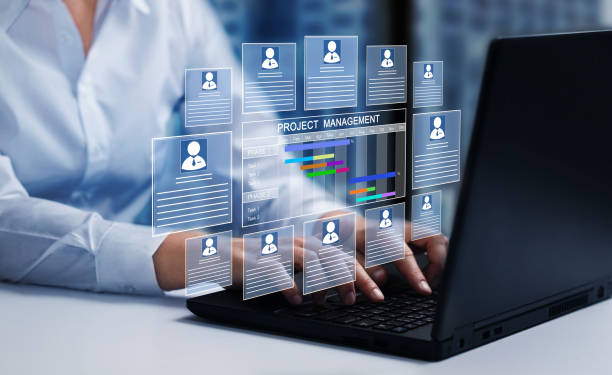 istock Project management timeline, schedule, tag cloud concept. Business, Technology, Internet and network concept background. 1557480389