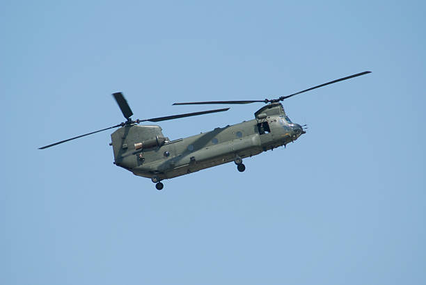 istock Chinook transport helicopter 155748252