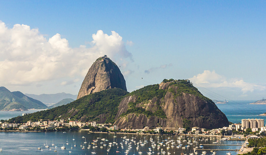Landmark of Rio de Janeiro. Sugarloaf mountain.