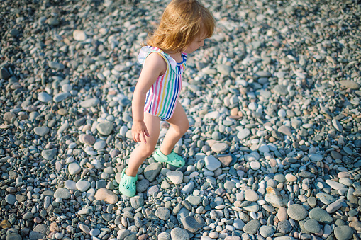 Happy child on the beach