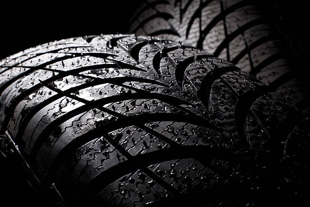 istock New wet tire 155750535