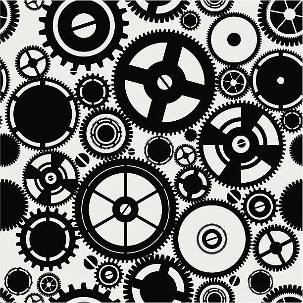 Vector illustration of gears