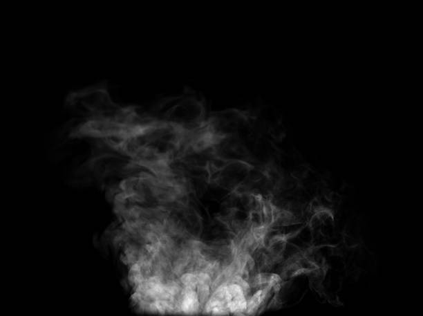 пар или дым, поднимающийся вверх - smoke matchstick swirl fog стоковые фото и изображения