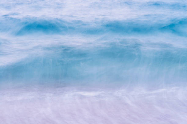 istock A seascape abstract wave background, panning motion blur with a long exposure, pastel colors in a vintage and retro style. 1557576941