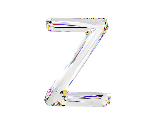 istock Letters made of natural transparent diamond-like material 1557597168