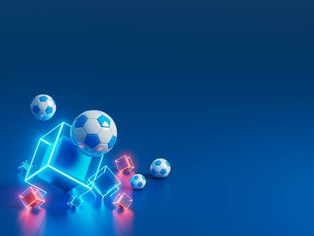istock football ball 3d object. 3d illustration. graphic background element. 1557600382