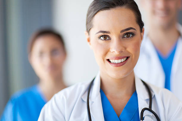 istock Close up of smiling medical workers 155765250
