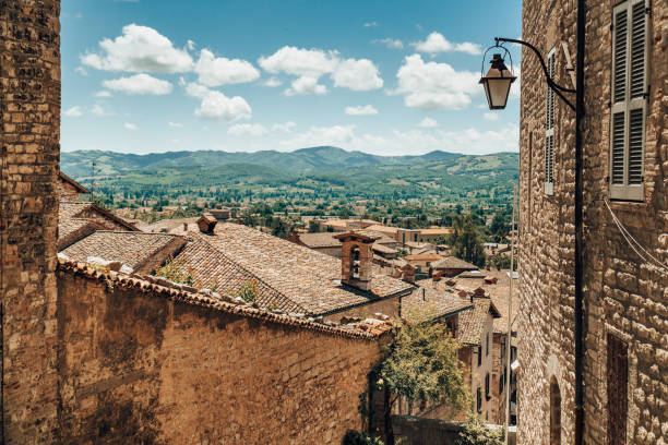 Gubbio Vue aérienne du toit - Photo