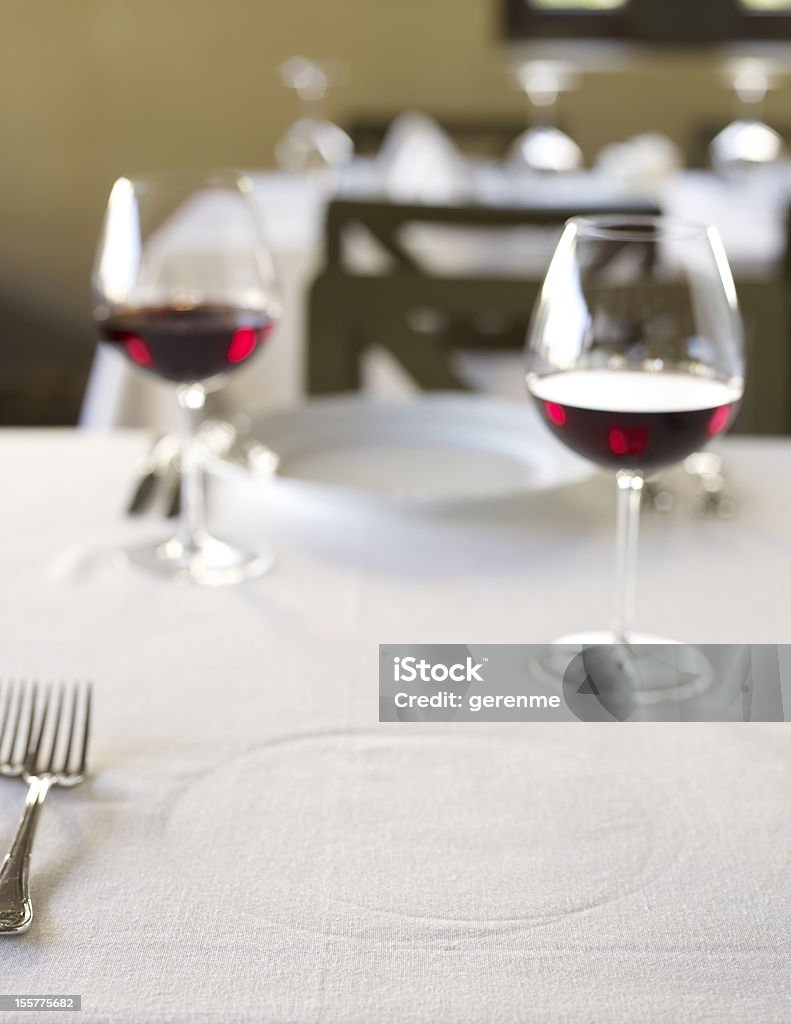 테이블 설정 - 로열티 프리 레스토랑 스톡 사진