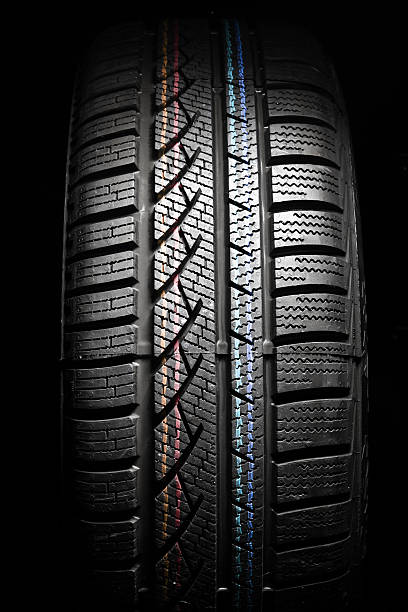 istock Close up of new winter tire 155777627